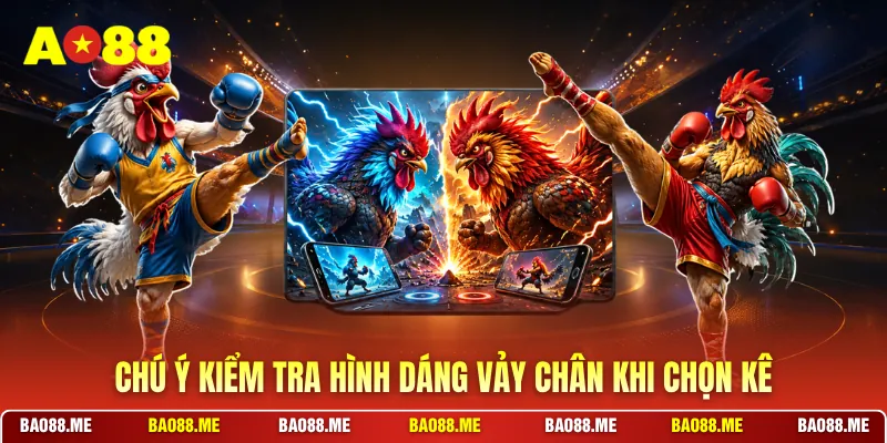 Chú ý kiểm tra hình dáng vảy chân khi chọn kê