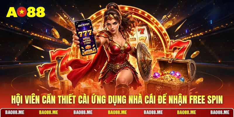Hội viên cần thiết cài ứng dụng nhà cái để nhận Free Spin